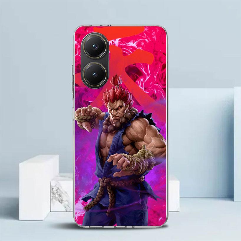 Игровой чехол S-Street F-FighterS с мягкой крышкой для телефонов Xiaomi Poco F7 Ultra X7 X6 X5 Pro M7, Redmi 15 15C 13 13C 12 12C 10 10C с принтом