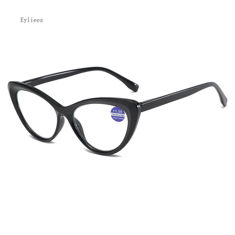 Большие Оверсайз Очки для Чтения для Женщин Мужчин Модные Ретро Очки для Дальнозоркости Трендовые Популярные Кошачий Глаз Анти-синий Пресбиопия