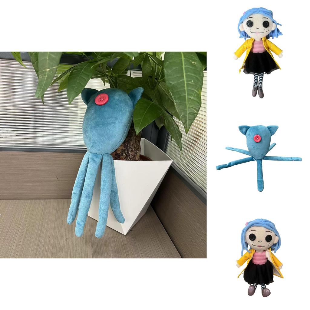 Charming Coraline Squid Plush Doll With Super Soft Pp Cotton Perfect For Collectors