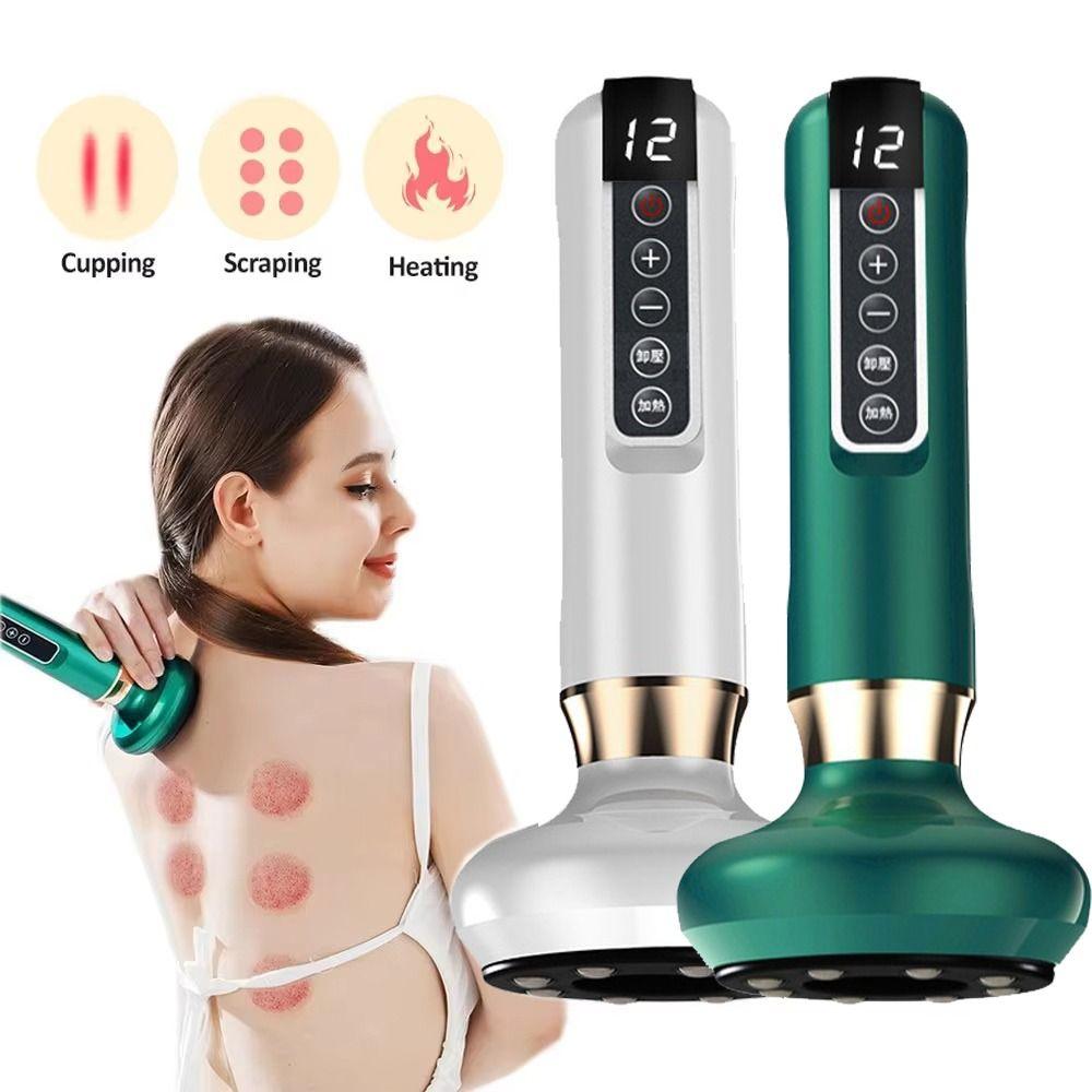 Infrared Heat Vacuum Suction Cup Device Body GuaSha Machine Belly Massage