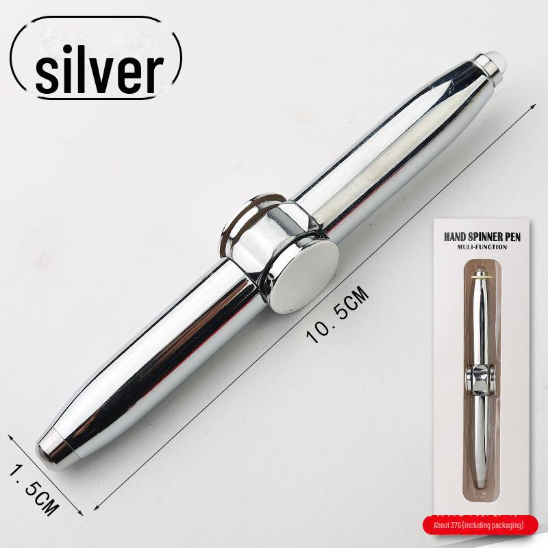 Шариковая ручка с вращающимся светящимся декомпрессионным металлическим гироскопом