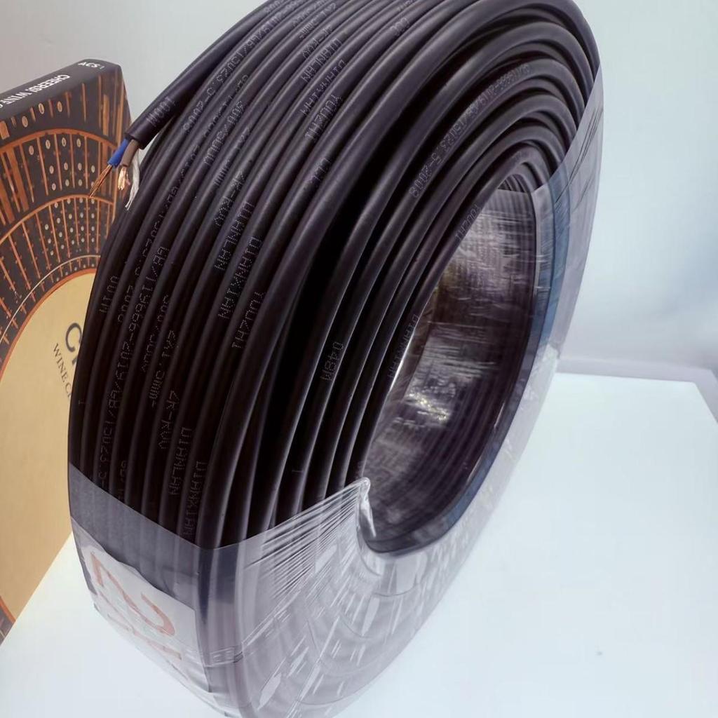 2x1 Square RVV 2-Core Pure Copper Audio Power Cable: Flame Retardant Multi-Strand Sheath for Home Décor