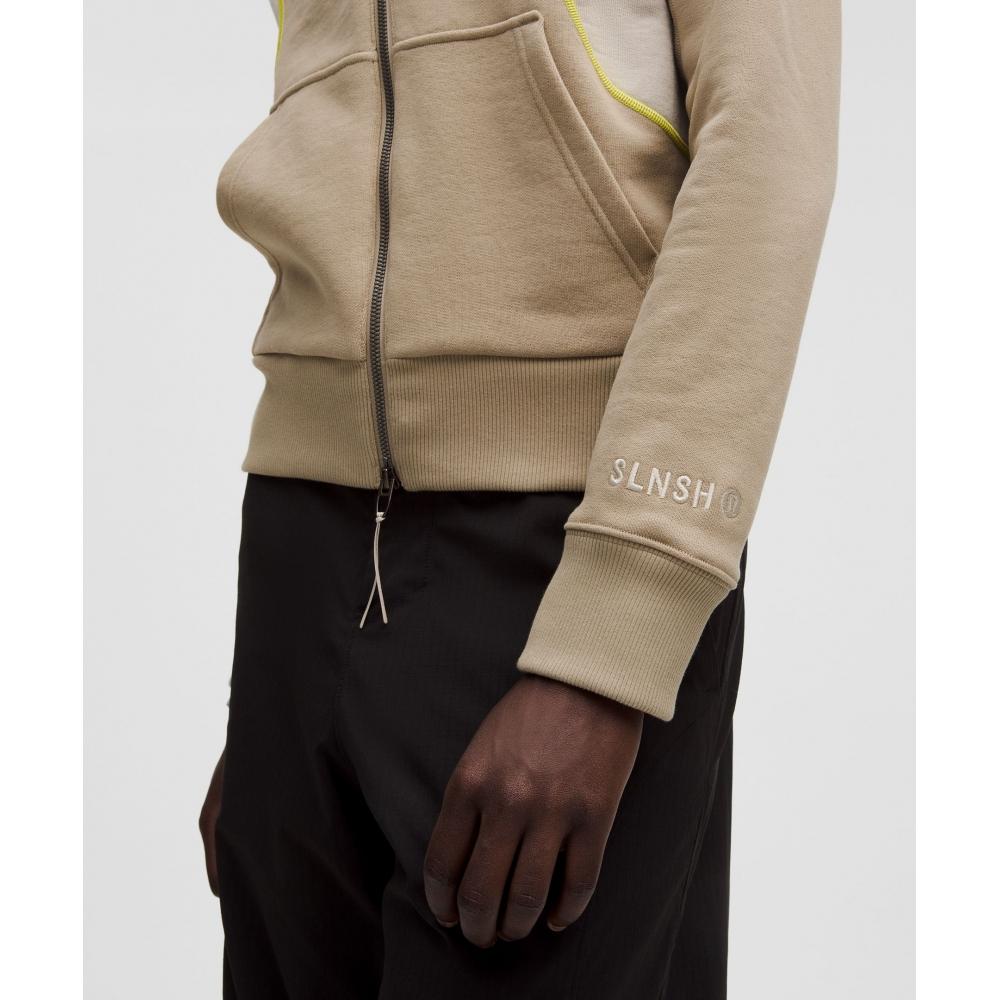 Lululemon Тяжелый французский терри на молнии Коллекция Slnsh Цвет Sheer Oak Mojave Tan