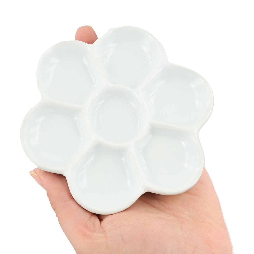 6/7 сетка фарфоровая палитра керамическая тарелка для краски цветущая слива палитра лоток для художника