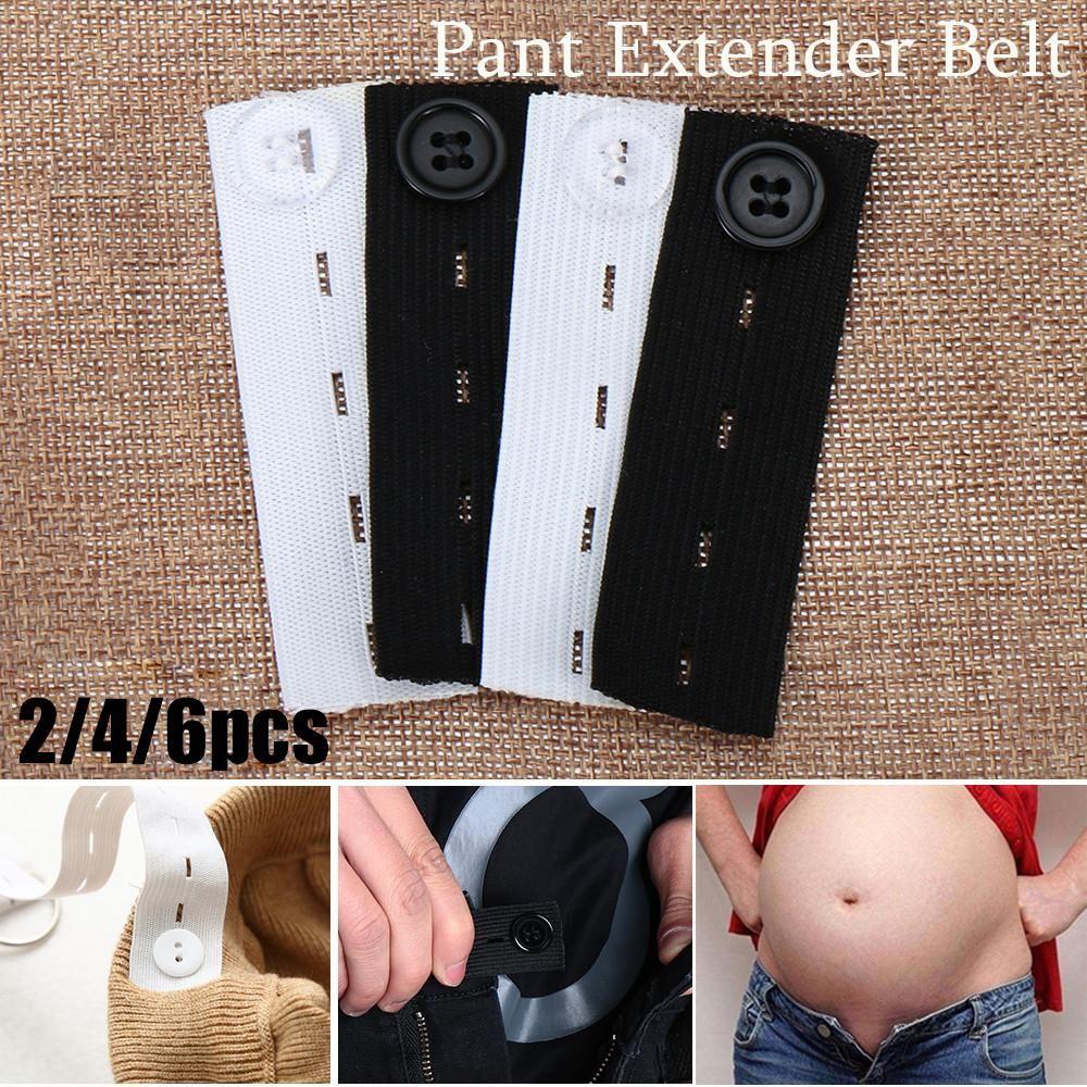 2/4/6PCS Tight Garment Accessories Maternity Trousers Waist Band Hooks Button Pant Extender Belt