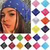 Fashion Bohemian Print Bandana Hair Bands for Women Turban Headband Square Scarf Handkerchief Hair Accessories Bonnet Hijab