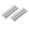 2pcs Household Aluminum Alloy Pull Handle Furniture Drawer Wardrobe Cabinet Recessed Handle