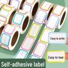 Waterproof Self-Adhesive Blank Name Stickers for Labeling and Notes