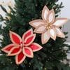 Artificial Christmas Flowers Velvet Flowers Ornaments for Xmas Tree Decorations Festive Holiday Home Arrangement And Craft Gifts