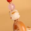 Mobile Phone Lanyard Fortune Cat Charm Beads Decor Versatile Pendant Braid Keychain Phone Decoration