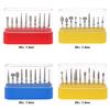 Dental Diamond Burs Drill Ceramic Restoration Polishing Kit 10 Pcs