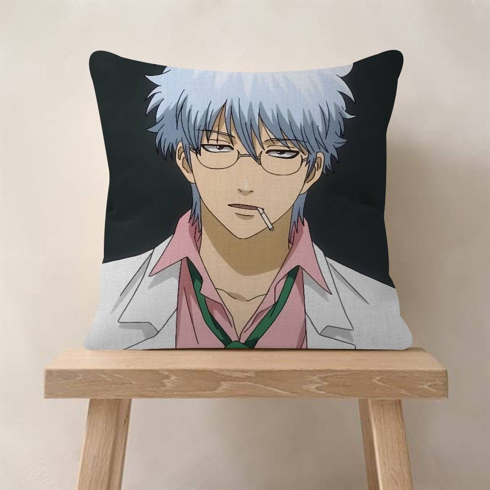 Anime GGintama Cushion Cover Soft Decorative Square Cushion Covers xcm Pillowcases For Sofa Couch Bedroom