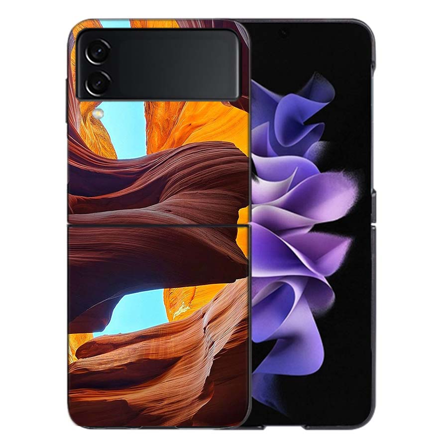 Исследование скрытых жемчужин Юты Чехол для Samsung Z Flip7 6 Galaxy Чехол Защита от ударов Z Flip5 Z Flip3 4 5G Жесткий чехол Телефон ТПУ ПК Ха
