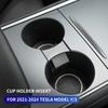 Для Tesla Model Y 2025-2025/Model 3 Держатель для напитков на центральной консоли Оригинальный цвет автомобиля Аксессуары для интерьера