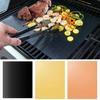 3Pcs Grill Mat Non-Stick Reusable BBQ Grilling Pads Easy To Clean Foldable 40x33cm Barbecue Mat for Outdoor Picnic