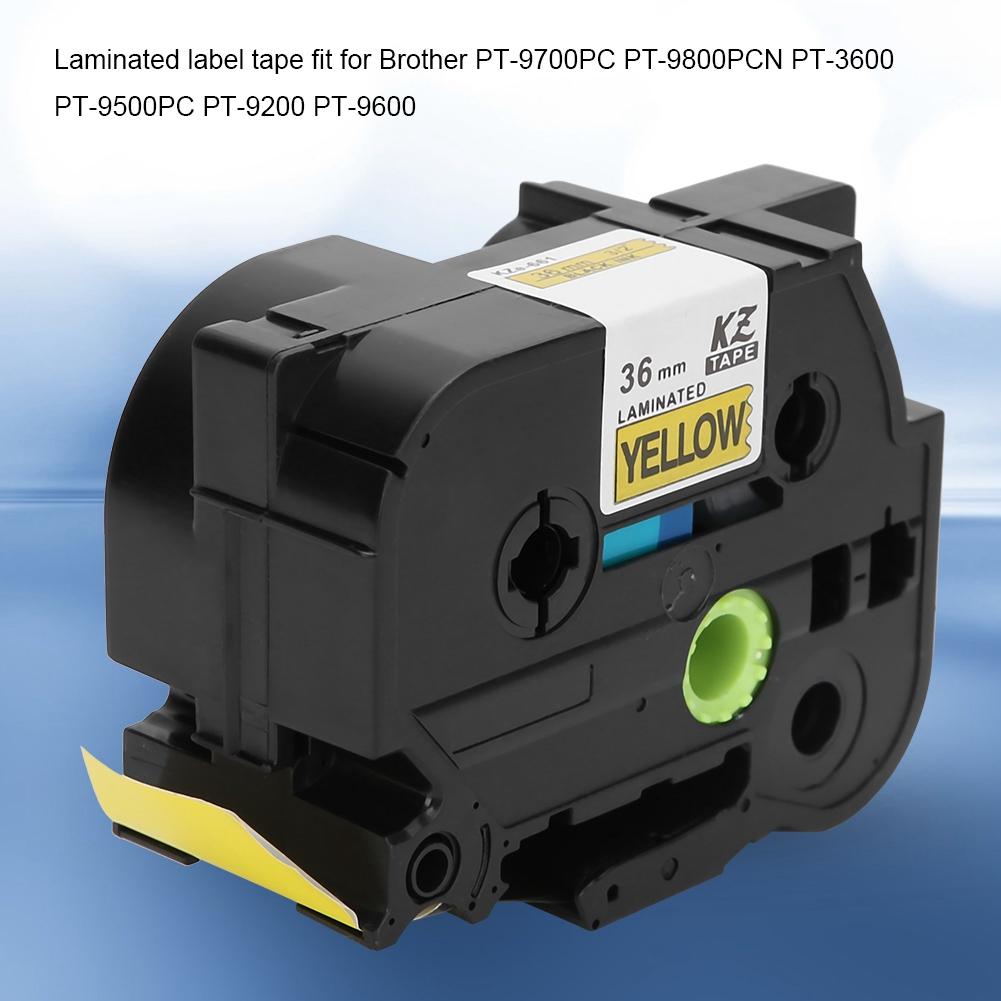 36mm Label Maker Laminated Label Tape Fit for   PT-9700PC PT-9800PCN PT-3600