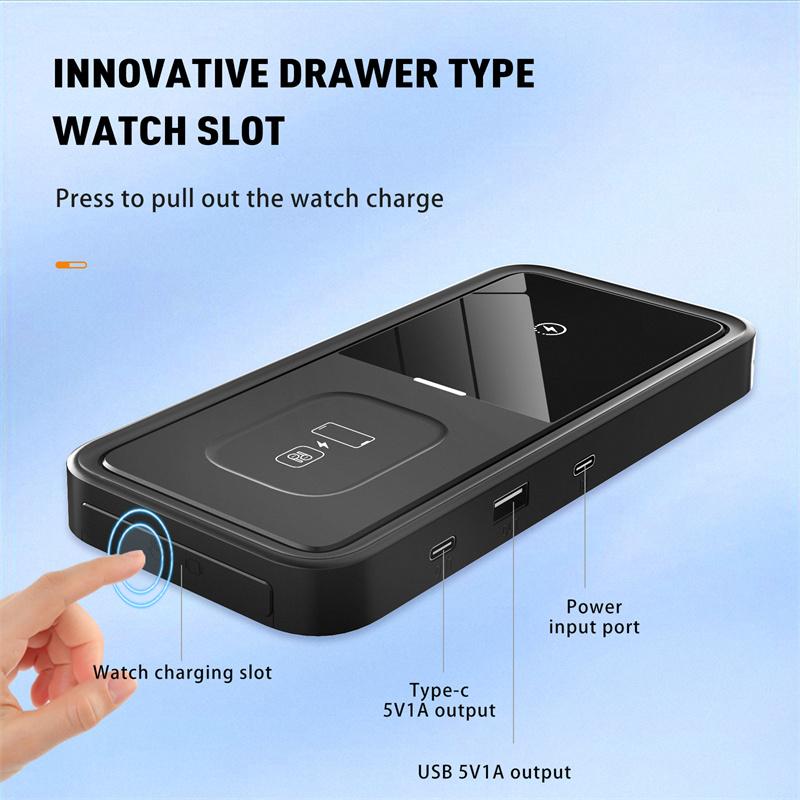 Магнитное беспроводное зарядное устройство Qi Fast Charging 20 Вт 4 в 1 для IPhone 14 13 12 Pro Max Samsung Apple Watch Airpods Pro Док-станция Apple Watch Wireless