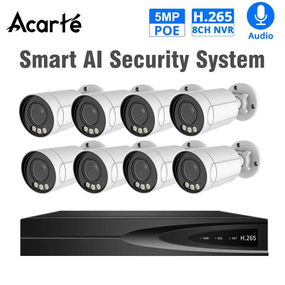 Acarte 5MP PoE Zoom Surveillance IP Camera Set
