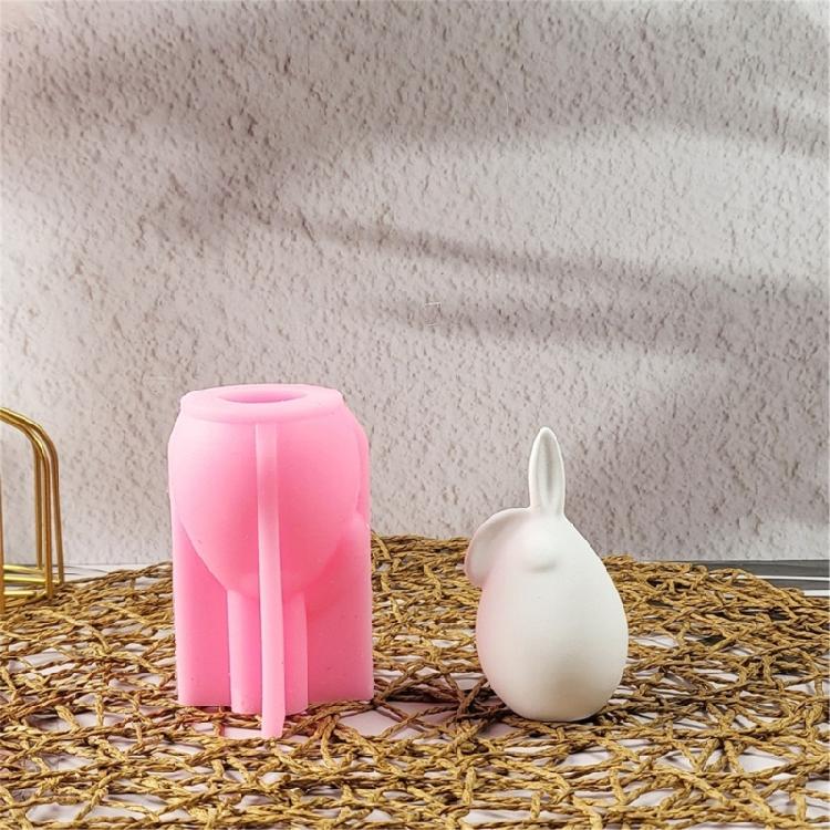 Прекрасные формы для свечей в виде животных 3D кролики силиконовые формы формы для орнаментов литьевые формы товары для рукоделия для украшения дома