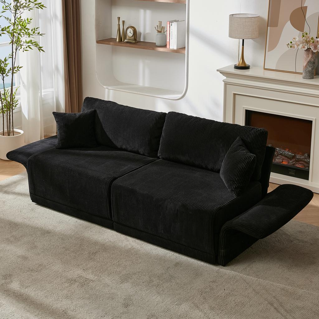 Modern Minimalist Sofa with Multifunctional Conversion - Sofa Bed for Living Room, Offices and Studios, Foldable Double Sofa Bed for Small Apartments