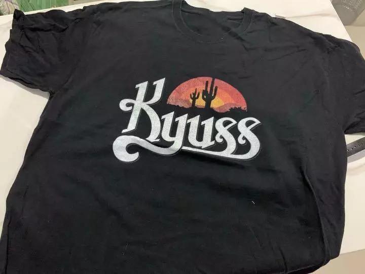 Kyuss band Short Sleeve Cotton Gift For Fan Black All Size Shirt Unisex T-Shirt