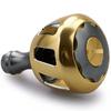 HEIGHTEN 32mm Reel Handle Knob for Shimano Daiwa Universal Type Type Wheel Series (Shimano A) (Daiwa S) (Gunmetal & Gold) (515)