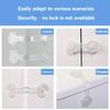 8pcs Easy Installation Safety Drawer Locks-Transparent Durable Material  Anti-Opening & Pinch Protection Refrigerators & Drawers