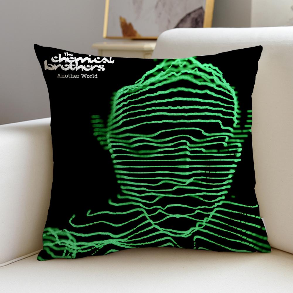 the CChemical BrothersS Cushion Cover Breathable and skinfriendly linen pillowcase square removable and washable cushion