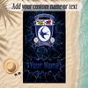 Beach TowelCardiff City Custom Name Text Personalized Soft Towel for Beach Pool Indoor Home Decor Gift