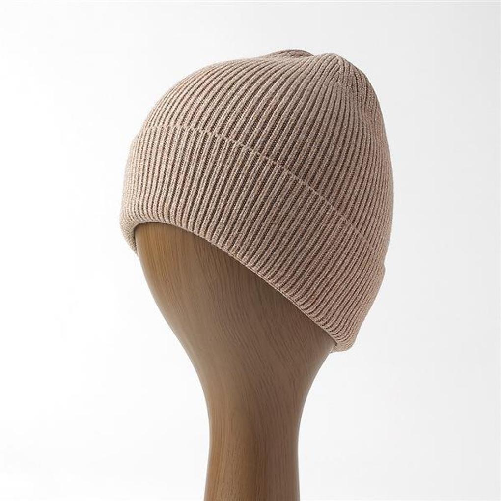 Шапка бини Plays Knit (коричневый)