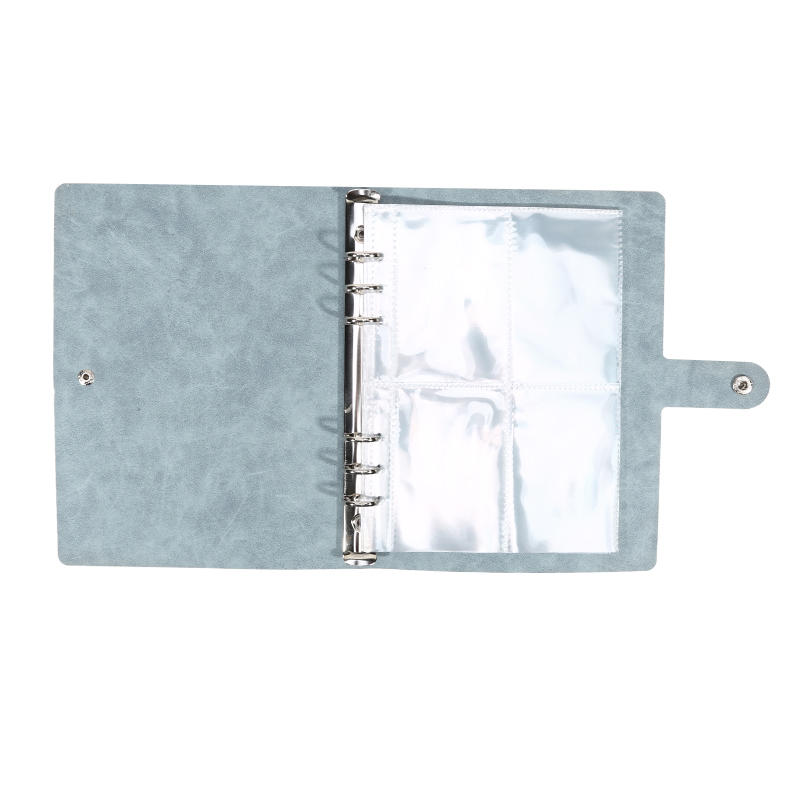 Minimalist Leather Photo Album Large Capacity Refillable Binder with Insert Pages