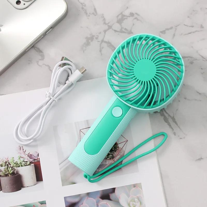 Mini Portable Fans 3 Gear Handheld USB Rechargeable Fan Mini Desktop Air Cooler Outdoor Fan Cooling Travel Hand Fans Phone Fan