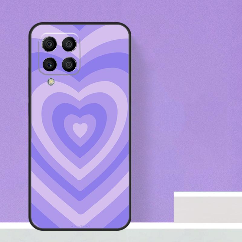 Красочный Круглый Чехол с Сердечками Любовь Для Samsung Galaxy M14 M34 M54 M31 M11 M13 M53 M51 M12 M32 M52 M16 M36 M56 M15 M35 M55