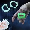 2Pcs Devil Tooth Fangs Halloween Decorative  Luminous Dentures