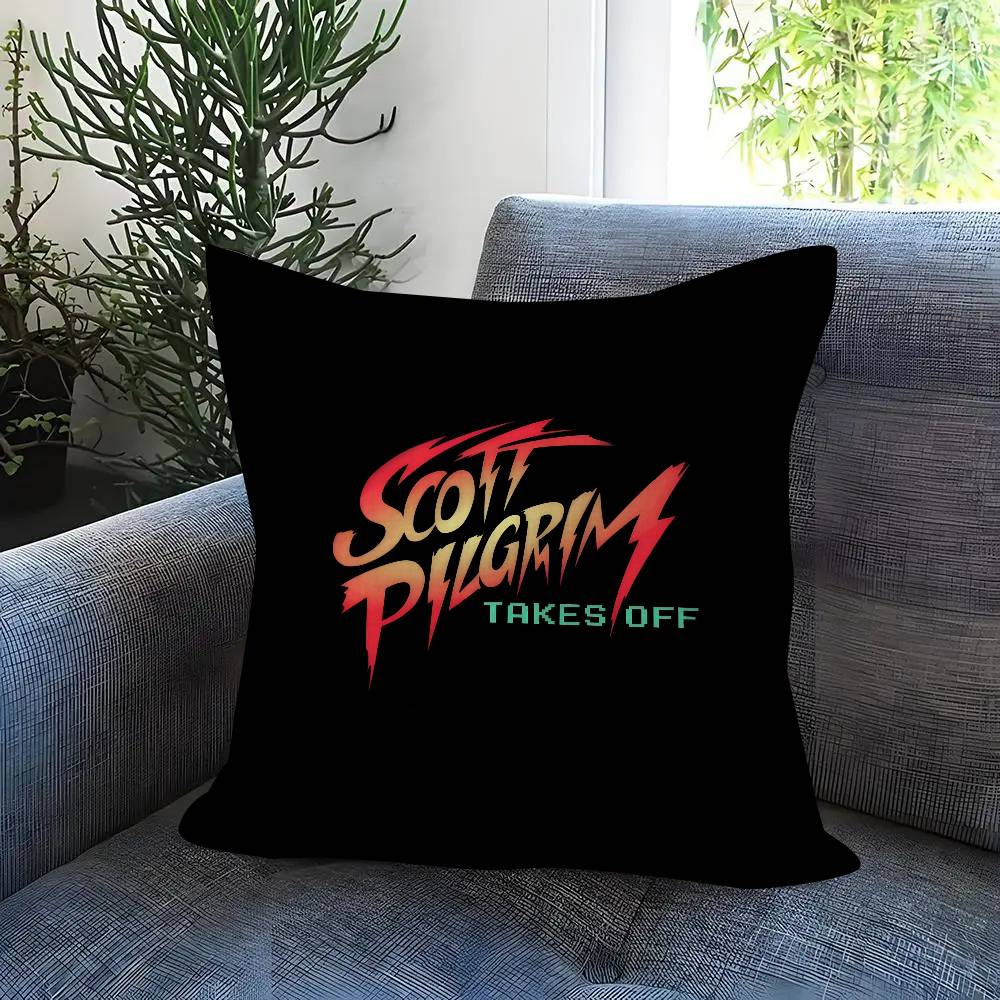 Pillowcase toon Gift Cushion Cover Bedroom Home Sofa Chair Seat Decor pillow case Vintage Movie Scott Pilgrim VS The World
