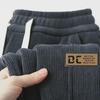 Men's Corduroy Plus-Size Fleece-Lined Casual Sweatpants - Autumn/Winter Thickened Trousers