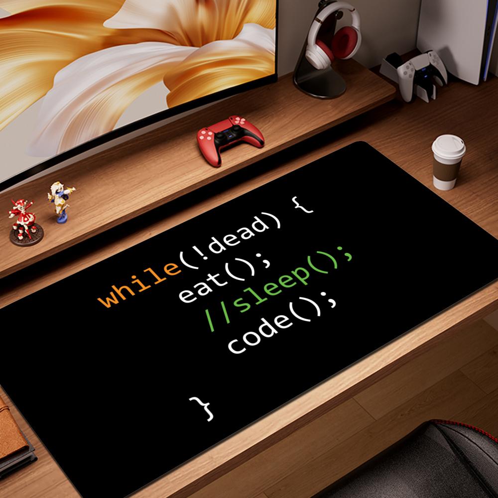 Python Programmer Eat Code Sleep Mouse Pad Printing Computer Mens Anime Gaming Table Carpet Gamer Play PC Keyboard Desk