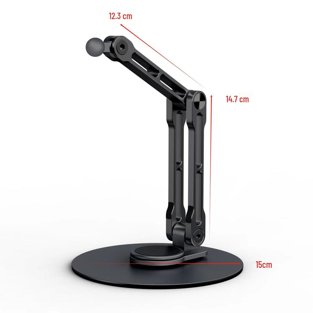 Регулируемая 17,3” промышленная подставка для сенсорного монитора с универсальной шаровой головкой и совместимостью VESA 75-100