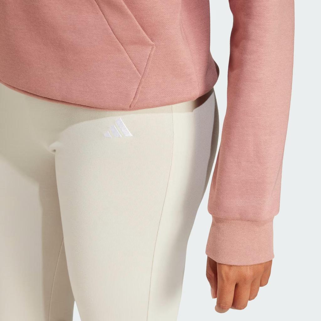 adidas Женские леггинсы с расклешенными штанинами и маленьким логотипом Beige JD3072