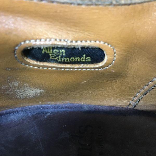 Rare Vintage Allen Edmonds Fifth Avenue Cap Toe Shoes Black size 10B 26.5-27.0 Men's(USED)