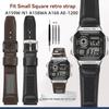 Для Casio AE-1200 AE1200/1300 W-216 F-108 91 W-218H Высококачественный ремешок для часов из коровьей кожи 18 мм Телячья кожа Коричневый Аксессуары для часов