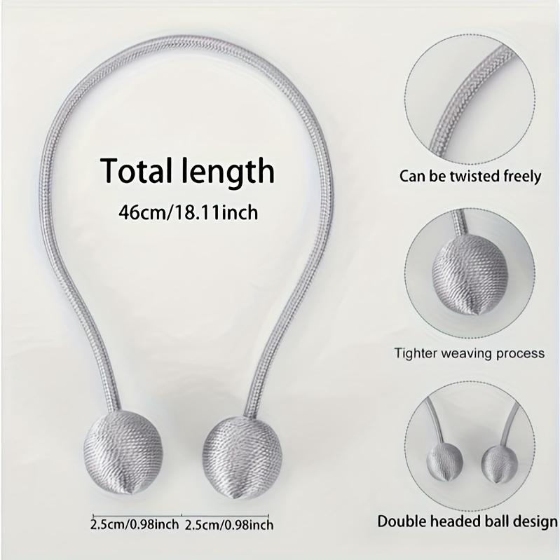 2 шт. Завязки для штор в виде скрученных шаров, Аксессуары для завязывания штор, Креативные подвесные шары на веревке без пробивания отверстий, Современный простой