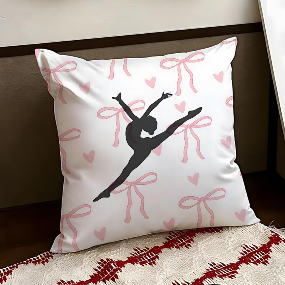 Stepping dance steps Cushion Cover Reversible Soft Durable Pillow Cover Home Car MultiScene Use for Daily Comfort