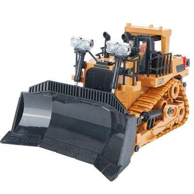 RC Бульдозер 1/24 2.4GHz 9CH RC Строительная машина Инженерная техника Развивающие игрушки для детей со светомузыкой