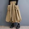 Plus Size High Waist Vintage Spring Autumn Casual Loose Long for Woman Skirts Womens Skirt