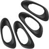 APPERFiT Interior Door Handle Bezel Trim Cover (4Pcs) Compatible With Chevy Trailblazer 2002-2009 Replaces 15214501 15214502 15214506 15214507
