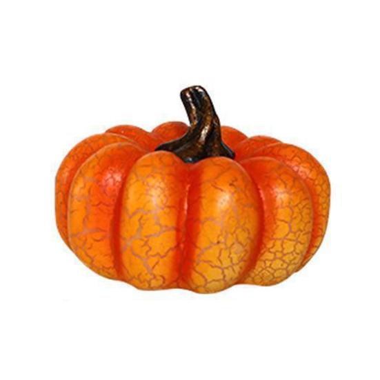 Треснувшая тыква Фигурка Хэллоуин Светящаяся тыква Скульптура Смола Осень День благодарения