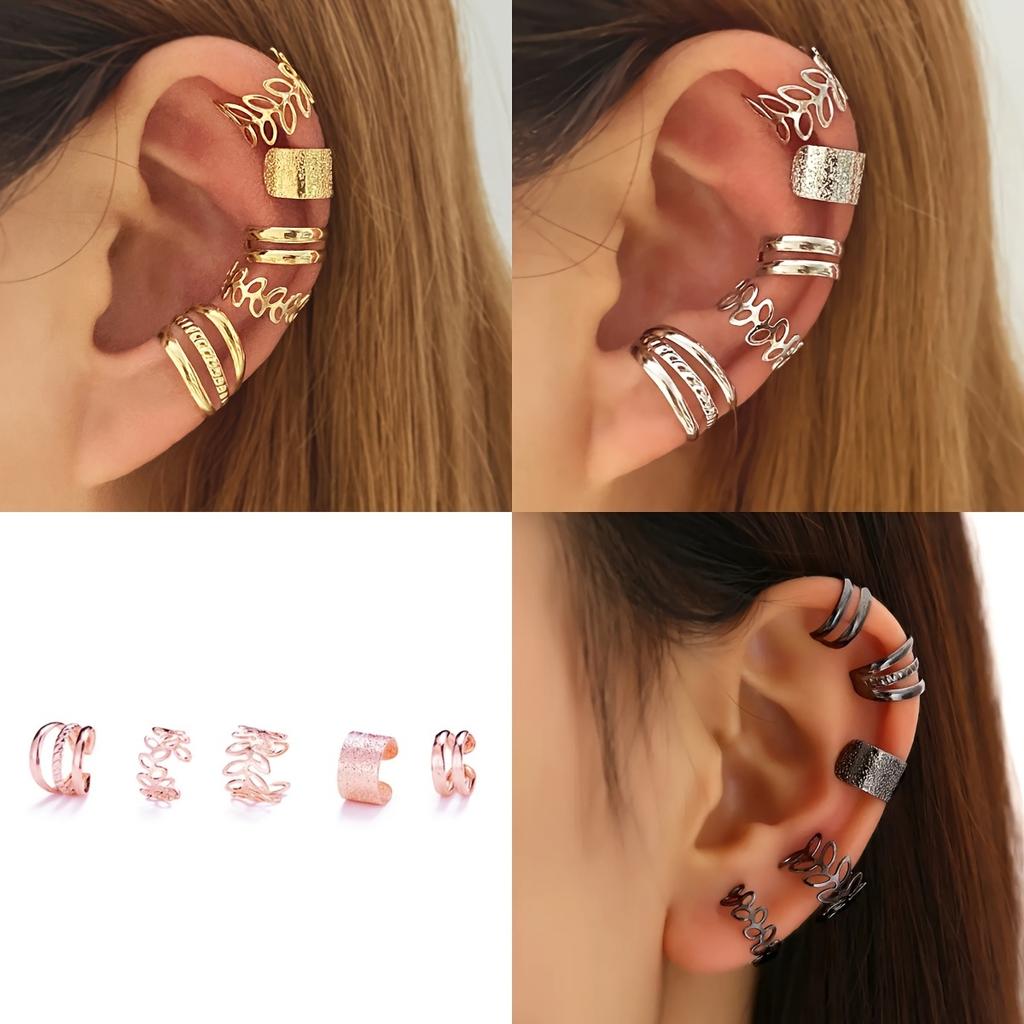 22 шт. Модные аксессуары Регулируемые каффы для ушей Серьги для девочек