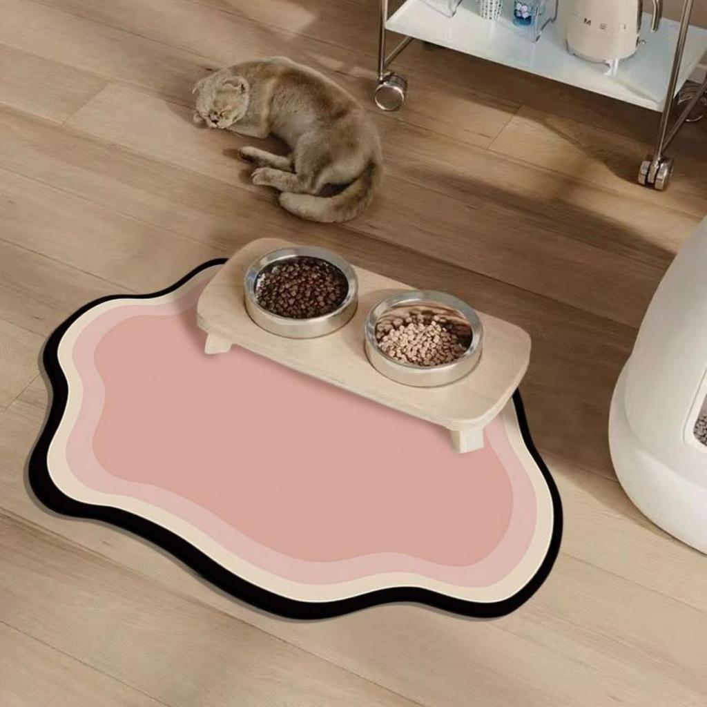 Cat and dog non-slip pet mat - quick drying, water absorption, indoor Nordic style floor mat, floor pet mat, fun and durable pet mat