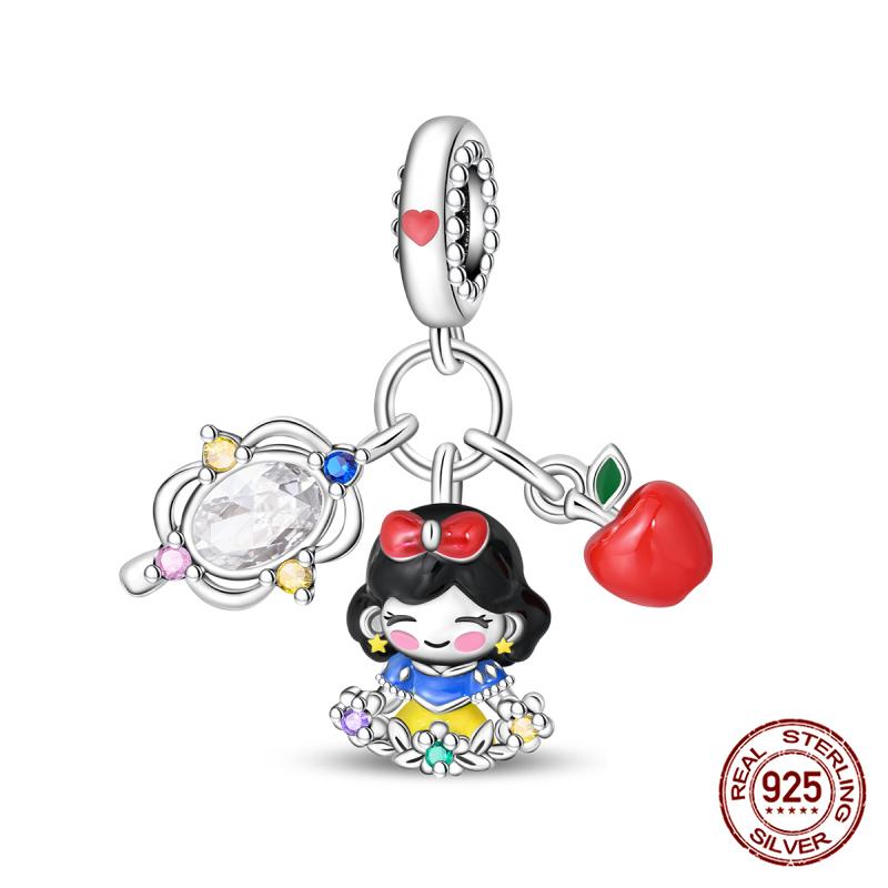 New 925 Silver Pumpkin Car Princess & Cactus Charms Fit 925 Bracelet Jewelry Making For Women Gift